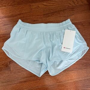 Hotty Hot Low-Rise Lined Short 2.5 Powder Blue Women's Size 8 NWT